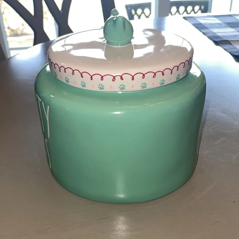 Rae Dunn Naughty Claws Cat Treat Canister